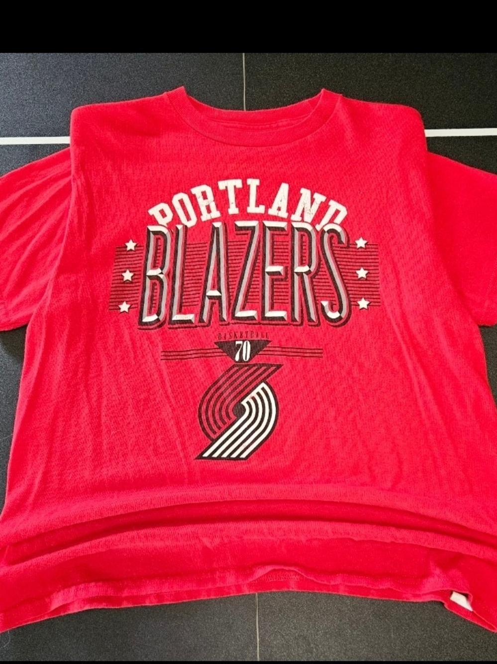 NBA Red Portland Blazers Kids Short Sleeve Tee